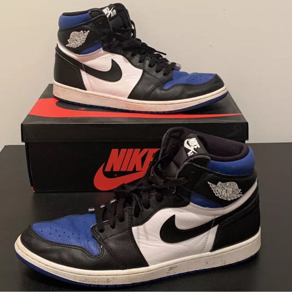 Nike Air Jordan 1 Retro High OG Royal Toe 2020 Blue 555088-041 Men’s Size 14